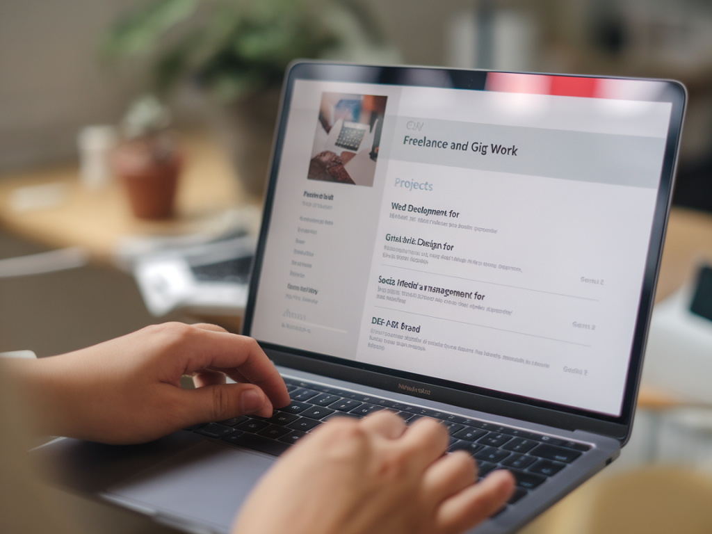 How to present freelance and gig work on your cv to boost credibility