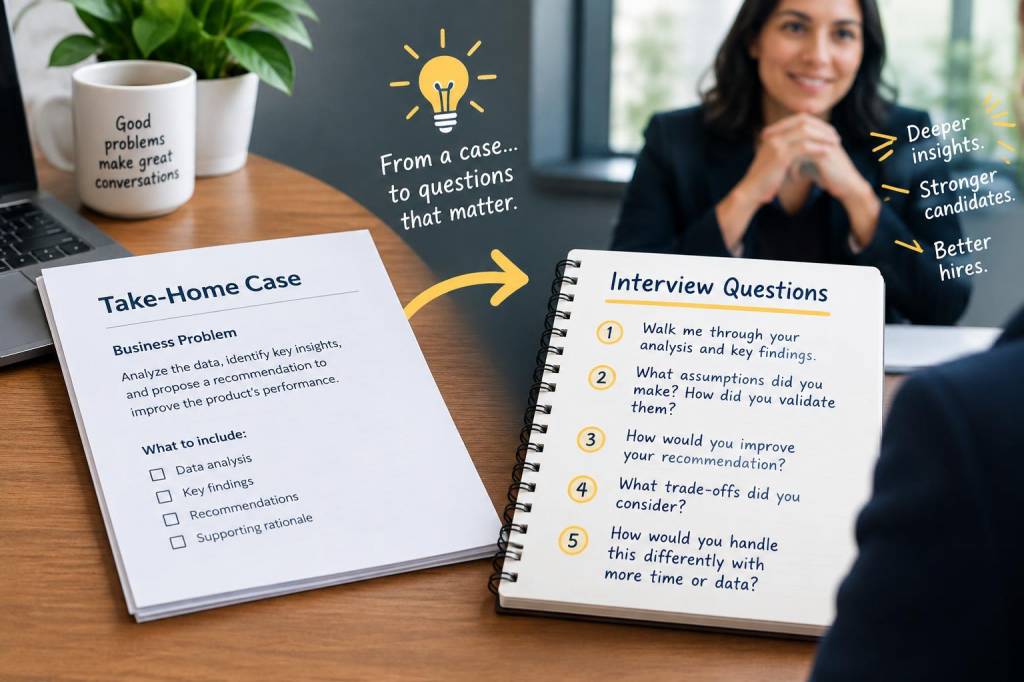 How to convert a take‑home case into interview questions hiring managers can’t ignore