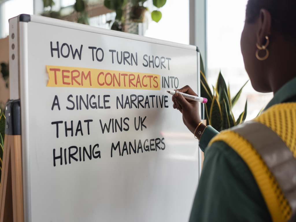 How to turn short-term contracts into a single narrative that wins uk hiring managers